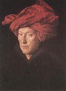 EYCK, Jan van Man in a Turban ds oil painting reproduction